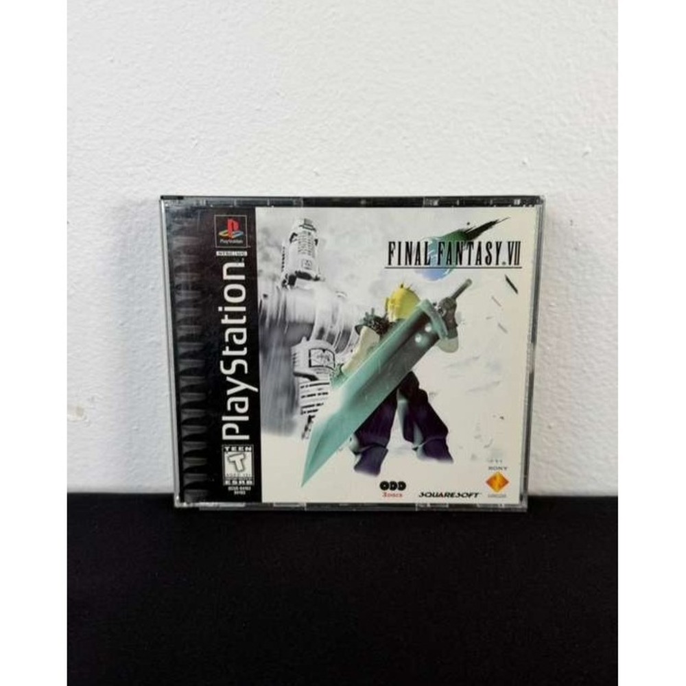 Final Fantasy VII 7 (Sony PlayStation 1 1997) PS1 PSOne 2 3 Black Label GOOD